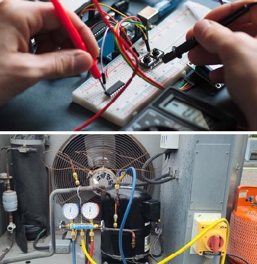 Old AC unit replaced by solar cooling